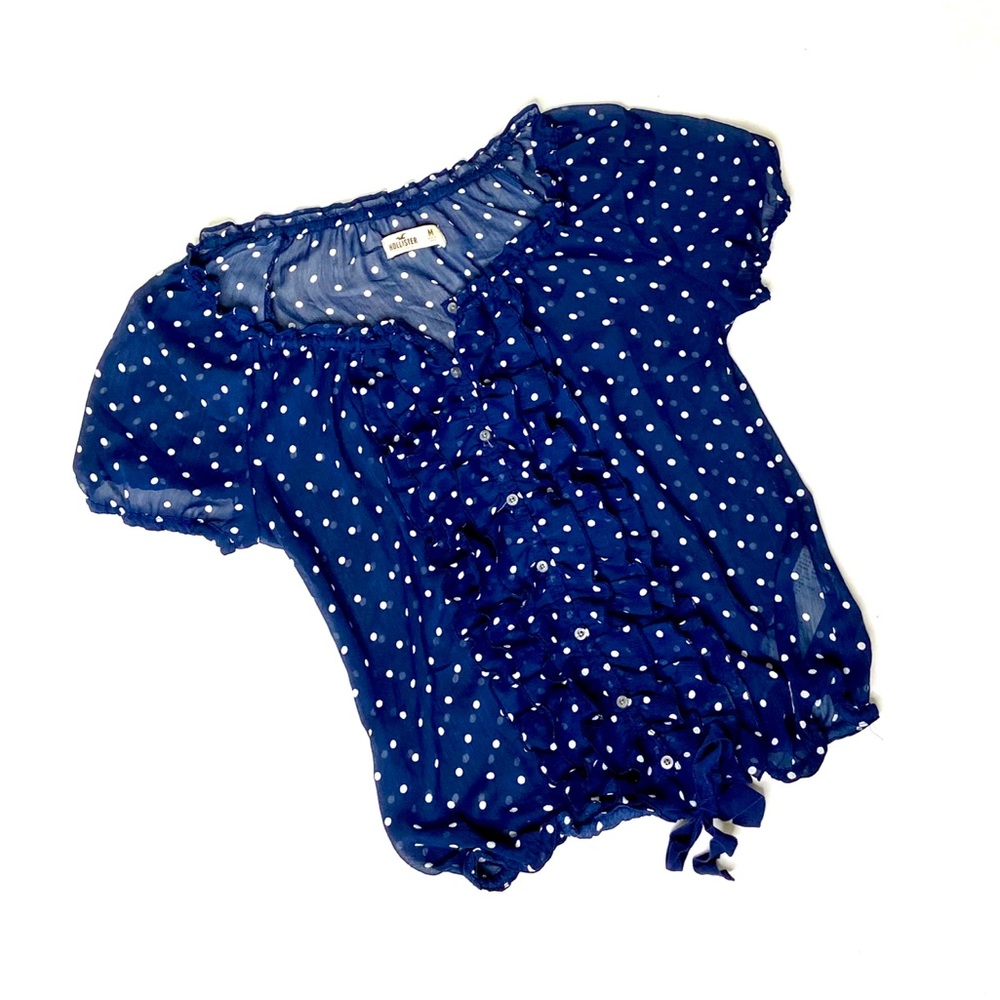 Hollister Sheer Ruffle Top